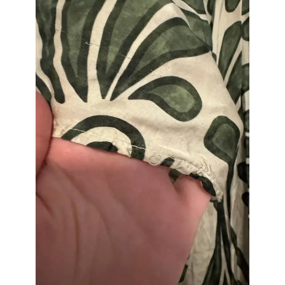 Botanical green and cream maxi dress - Picture 5 of 6